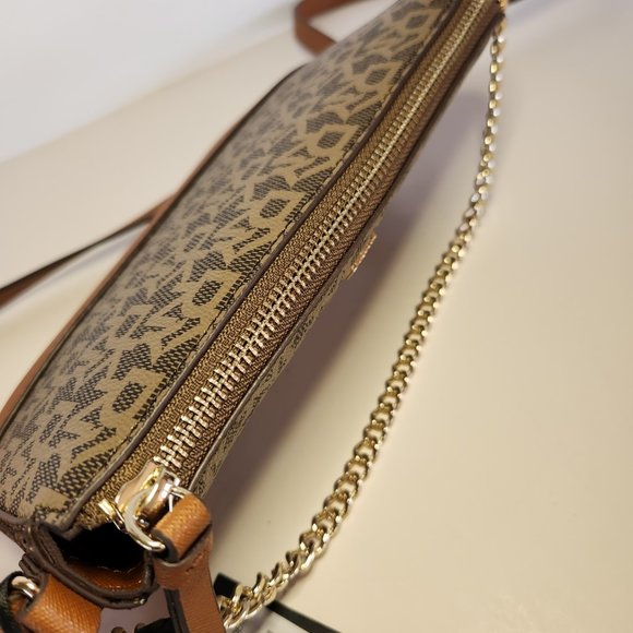 DKNY Brown Bryant Chain Demi Crossbody - NWT - Picture 7 of 12